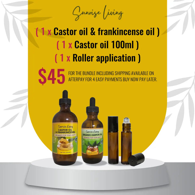 Bundle Frankincense Combo with free Castor and Roller application