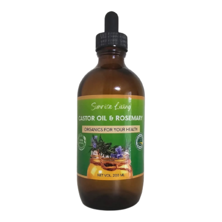 Castor Oil and Rosemary Combo 100 Pure Organic Sunrise Living Sunrise Living Australia