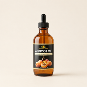 Apricot Oil photo with a warm ivory background