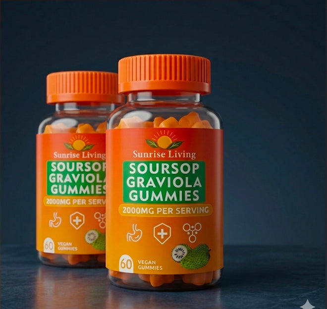 Soursop Gummies (Graviola Leaf Extract) – Sunrise Living