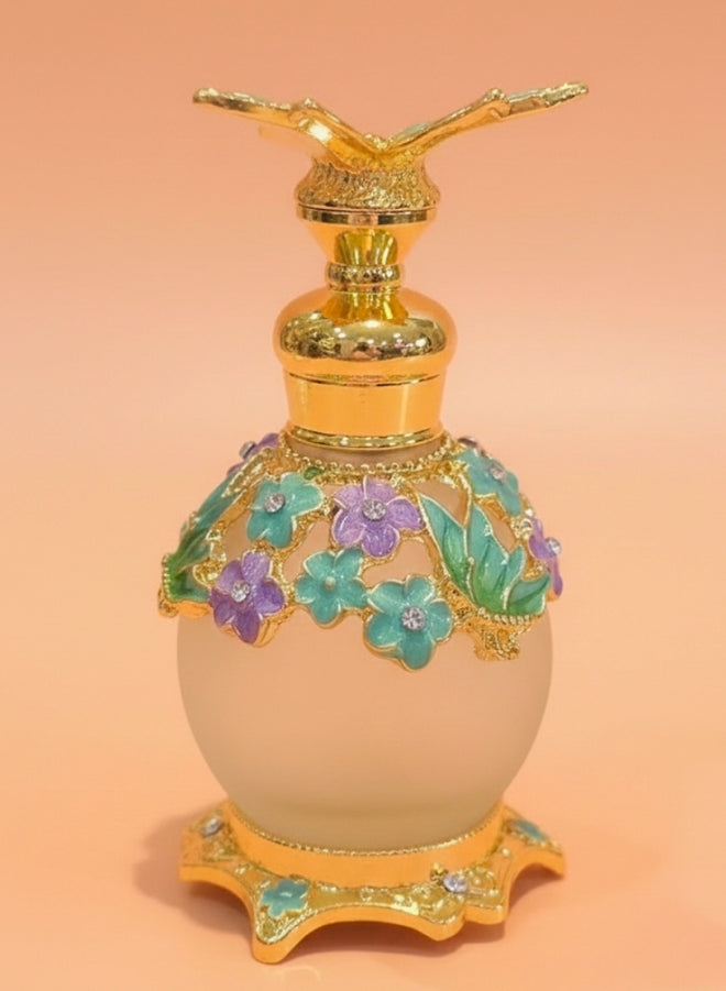 Elegant small glass perfume bottle