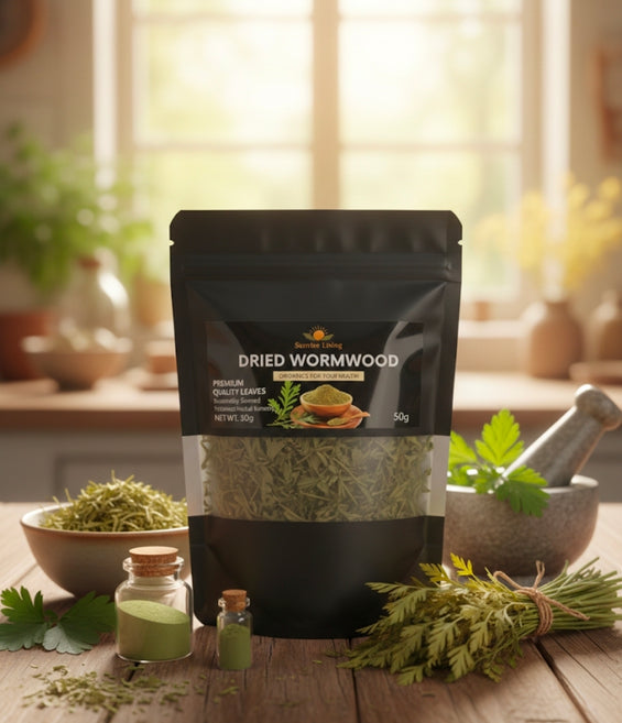 Buy Organic Wormwood Powder – Digestive Support Herb – Sunrise Living ...