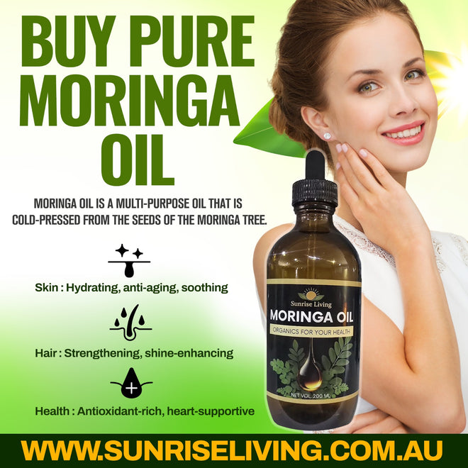 Buy Pure Moringa Oil - Moringa Leaves & Seed Oil