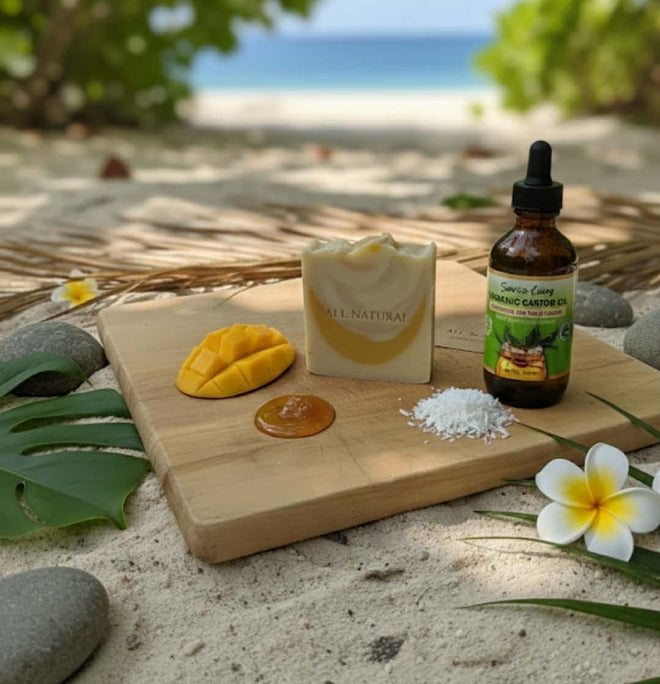 Bush honey, fresh mango and coconut cream